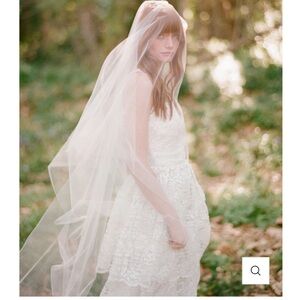 Champagne Simple Cathedral Veil - Twigs & Honey NWT